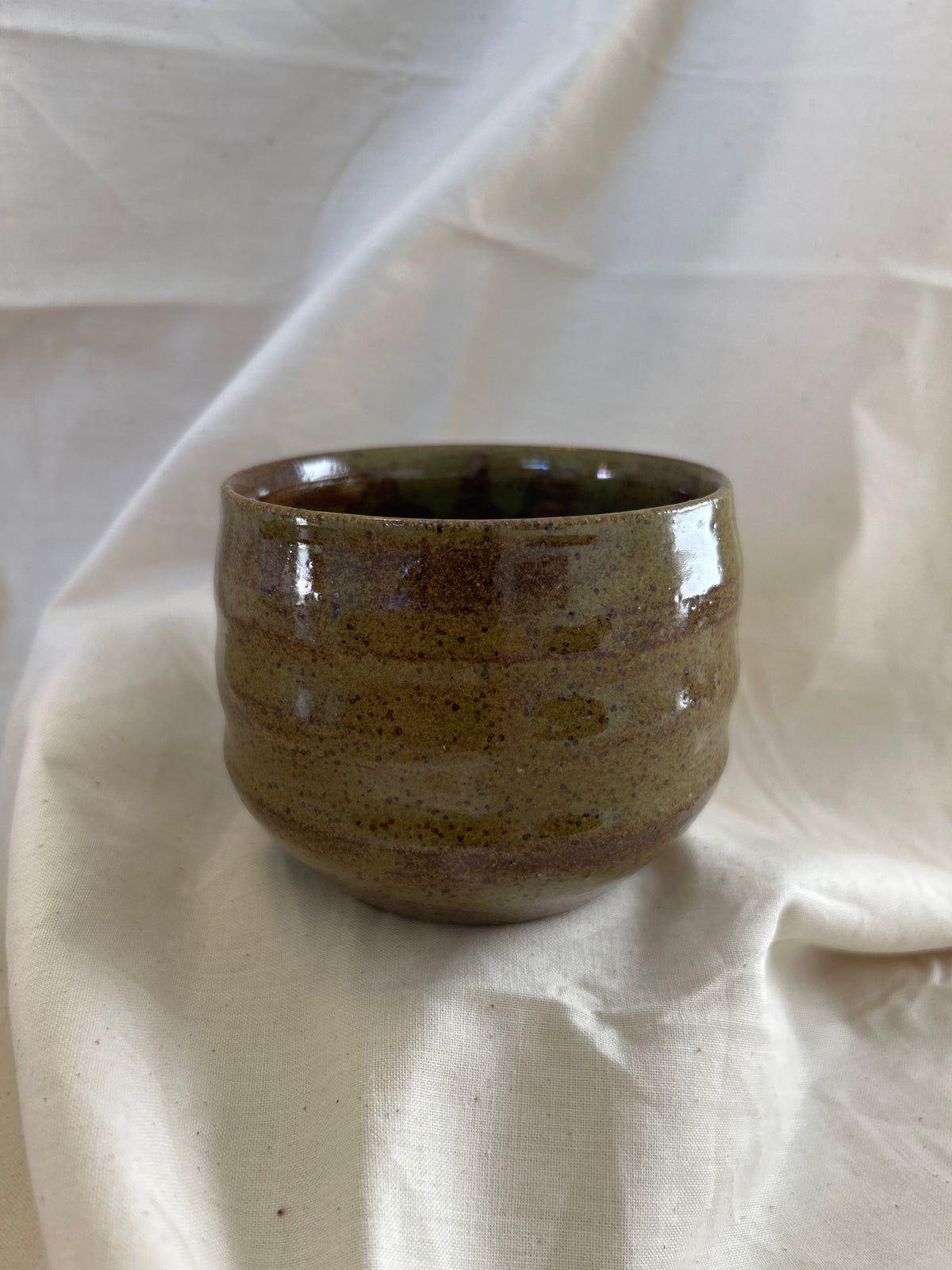 Olive green mug (no handle)