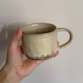 Cream wide mug