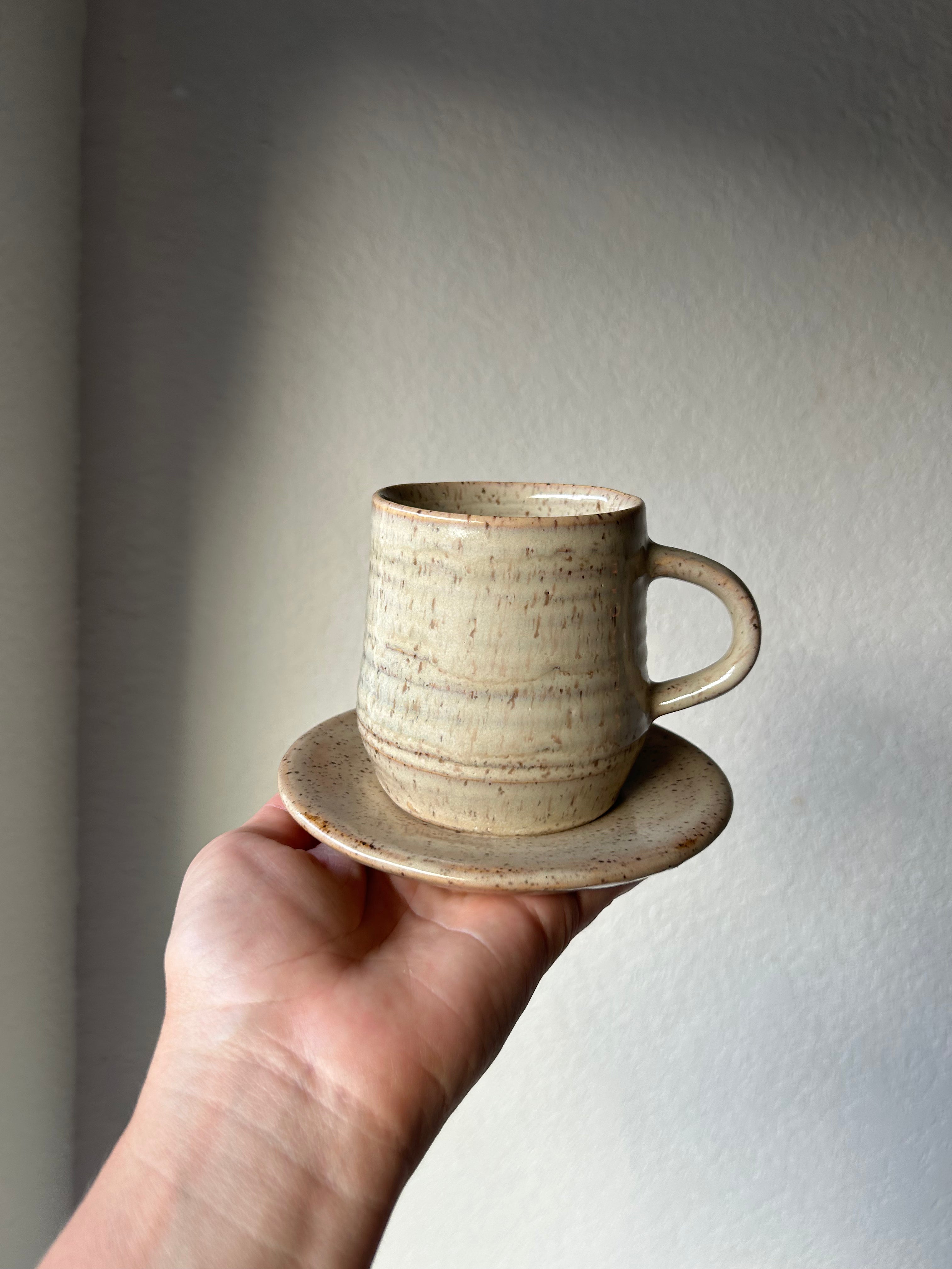 Mug and small plate set